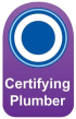 Certifying Plumber badge indicating A2W is licensed in New Zealand